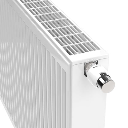 STELRAD NOVELLO PANEELRADIATOR - T22 - 8 AANSLUITINGEN - 300X1400MM - 1375W - GLANZEND WIT