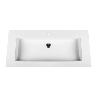 ALONI SOLID SURFACE WASTAFEL (100CM) - WIT