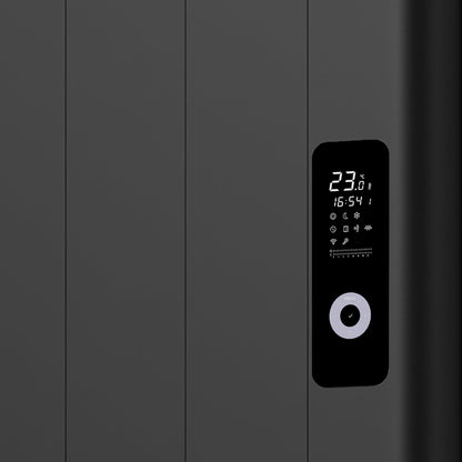 ELEKTRISCHE RADIATOR ZWART / MUUR MET STEKKER+ WIFI PROGRAM 2000W