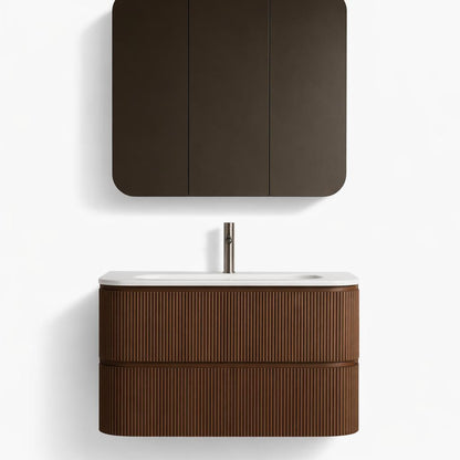 Badkamer Meubel set 100 x 49 x 56,5 incl. lavabo 100 x 50 (TWINCURVA III)