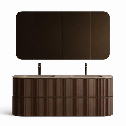 Badkamer Meubel set 160 x 49 x 56,5 incl. lavabo 160 x 50 (TWINCURVA III)