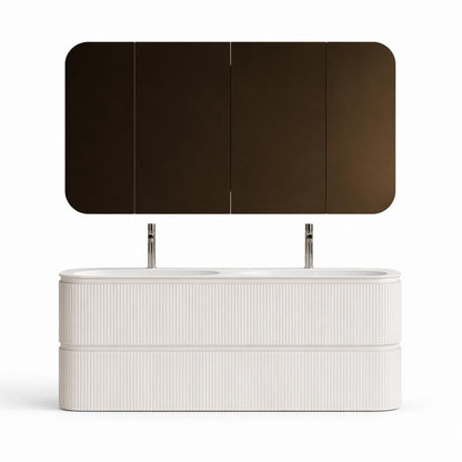 Badkamer Meubel set 160 x 49 x 56,5 incl. lavabo 160 x 50 (TWINCURVA III)