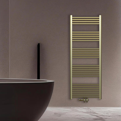 BELRAD HANDDOEKDROGER - LINKS-RECHTS/MIDDENAANSLUITING - 414 WATT - 1200X600CM - GEBORSTELD GOUD
