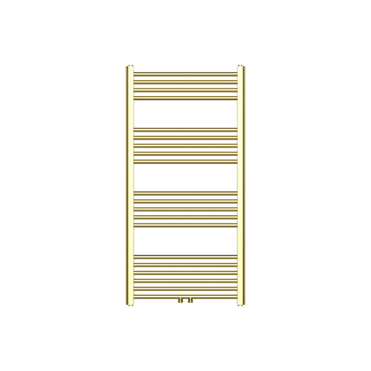 BELRAD HANDDOEKDROGER - LINKS-RECHTS/MIDDENAANSLUITING - 414 WATT - 1200X600CM - GEBORSTELD GOUD