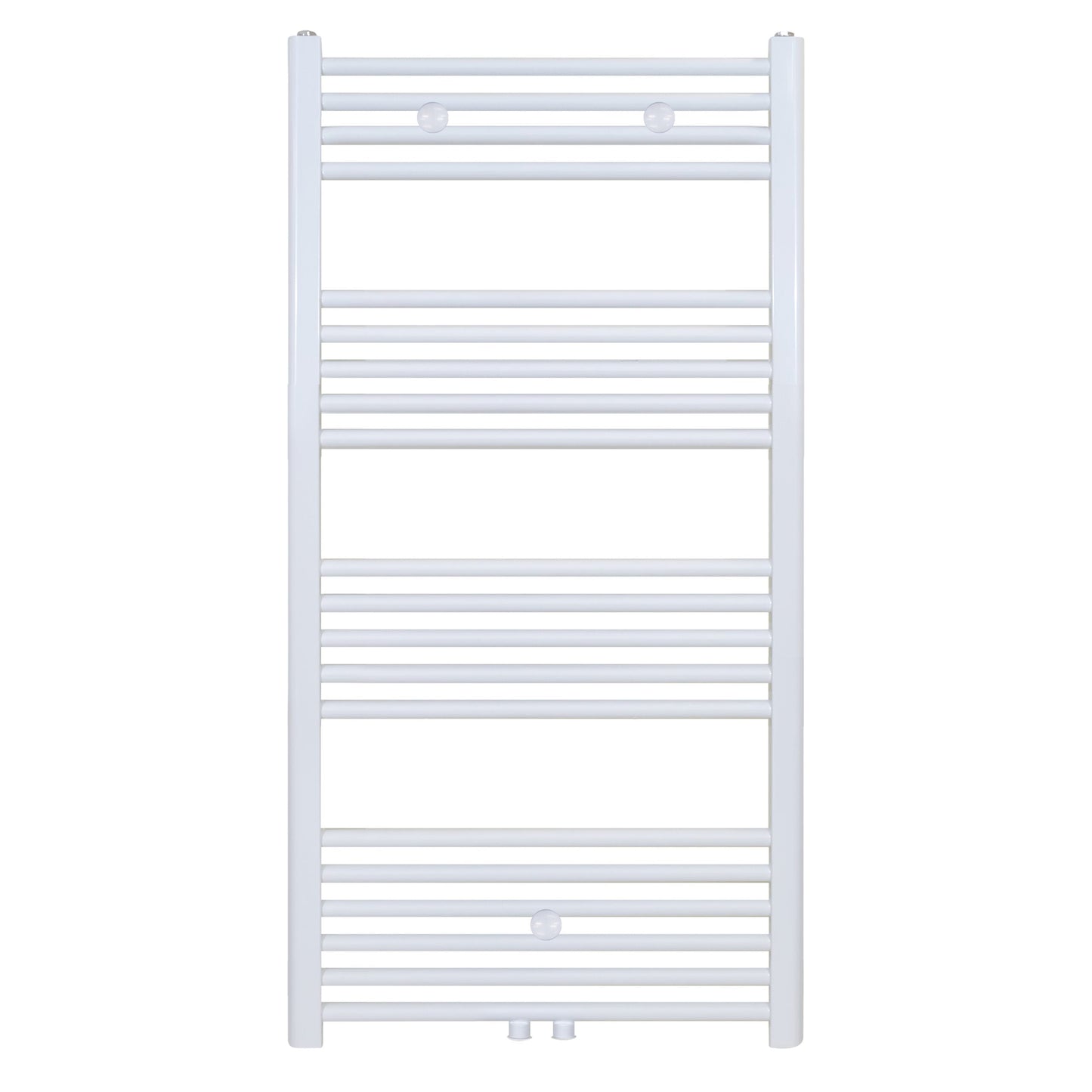 HANDDOEK RADIATOR MIDDEN AANSLUITING WIT MAT GEBORSTELD 1200X600-616 WATT