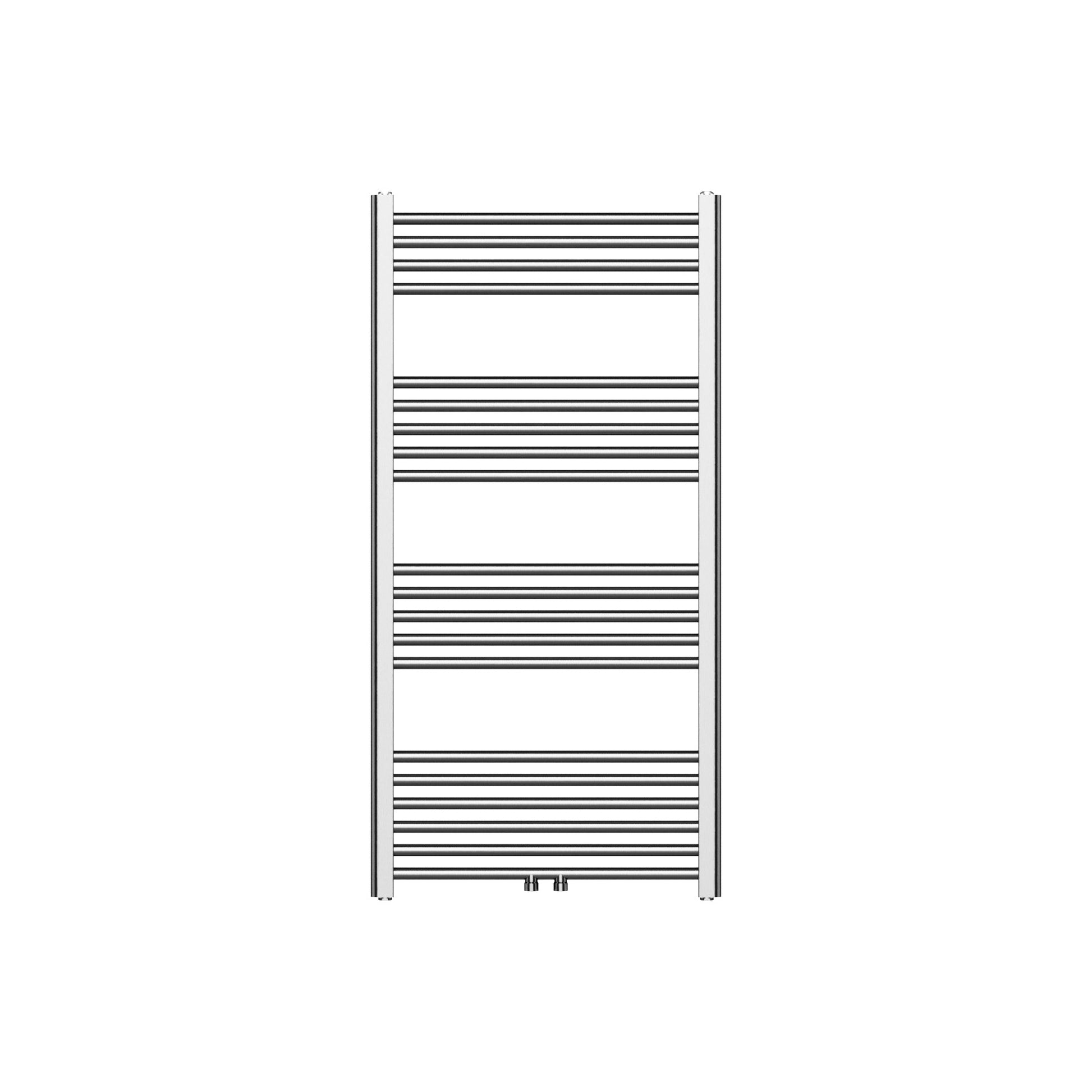 BELRAD HANDDOEKDROGER - LINKS-RECHTS/MIDDENAANSLUITING - 414 WATT - 1200X600CM - GEBORSTELD RVS