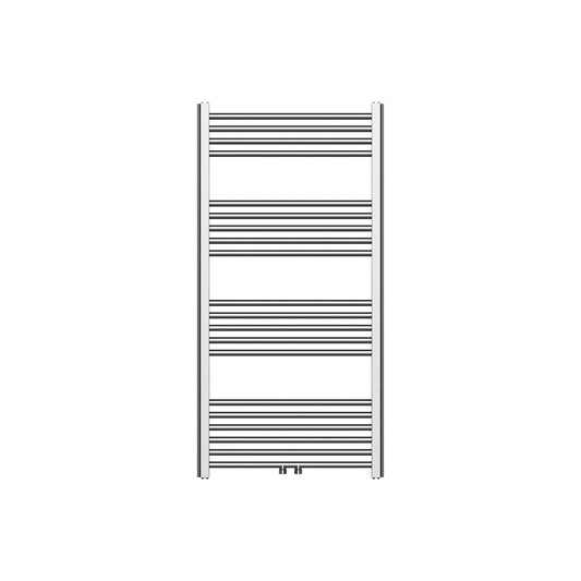 BELRAD HANDDOEKDROGER - LINKS-RECHTS/MIDDENAANSLUITING - 414 WATT - 1200X600CM - GEBORSTELD RVS