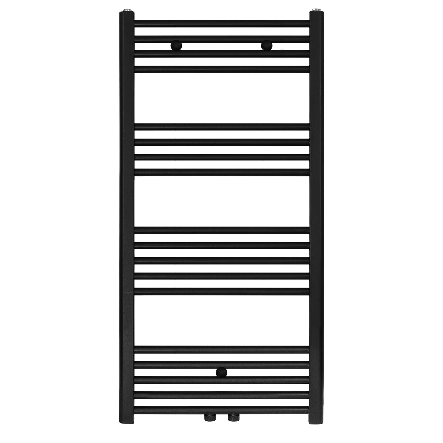 HANDDOEK RADIATOR MIDDEN AANSLUITING ZWART MAT GEBORSTELD 1100X600-558 WATT