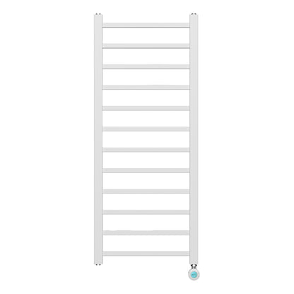 BELRAD ELEKTRISCHE HANDDOEKDROGER - MET DIGITALE, PROGRAMEERBARE THERMOSTAAT - AANSLUITING RECHTS - 413W - 1200X500 MM - WIT
