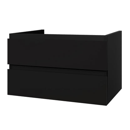 Mat zwart / 100CM
