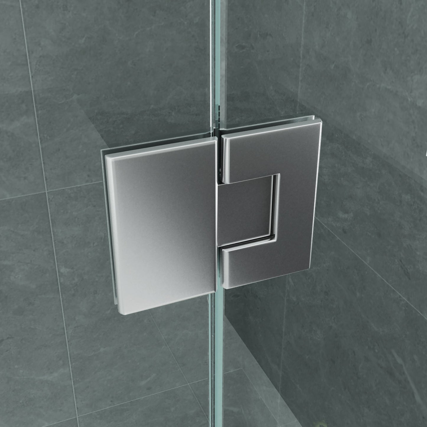 ALONI DOUCHECABINE - DRAAIDEUR, 2 VASTE WANDJES EN ZIJWAND - 900 X 1200 X 1950MM - CHROOM - HELDER GLAS
