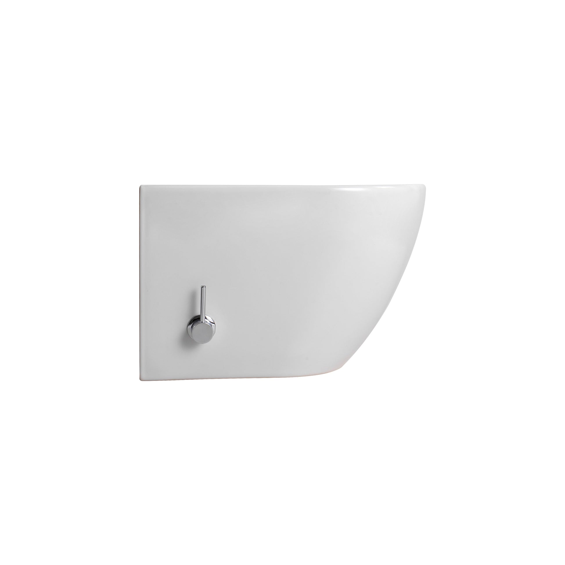 DARLO HANGTOILET MET BIDET - RANDLOOS - MET BIDETKRAAN KOUD EN WARM WATER - ZONDER ZITTING - COMPACT 49 CM - GLANZEND WIT