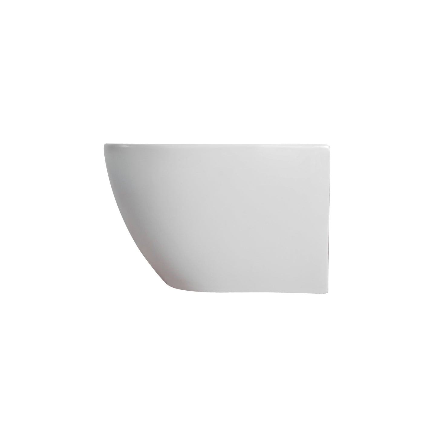 DARLO HANGTOILET MET BIDET - RANDLOOS - MET BIDETKRAAN KOUD EN WARM WATER - ZONDER ZITTING - COMPACT 49 CM - GLANZEND WIT