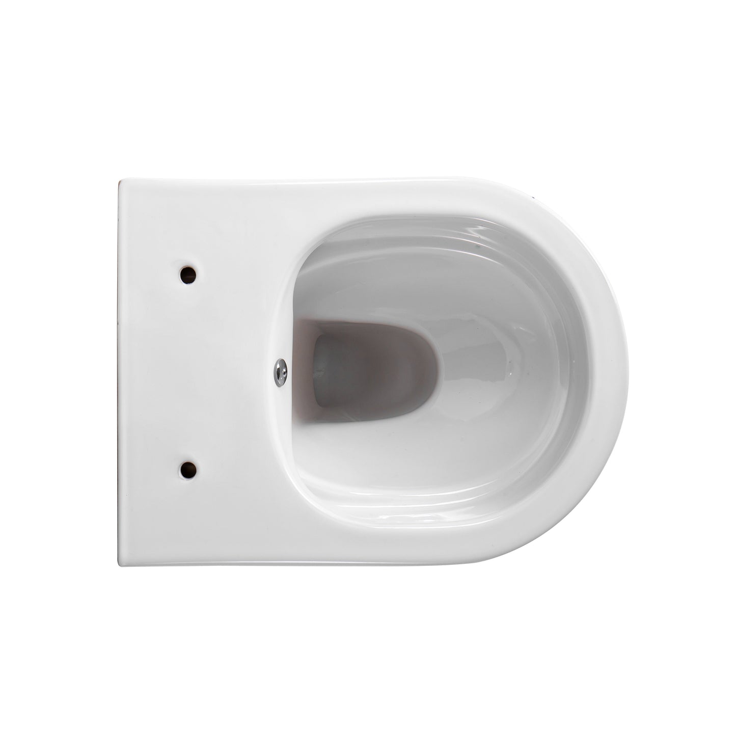 DARLO HANGTOILET MET BIDET - RANDLOOS - MET BIDETKRAAN KOUD EN WARM WATER - ZONDER ZITTING - COMPACT 49 CM - GLANZEND WIT