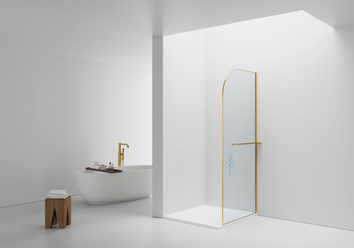 Geborsteld goud / 100X200 cm