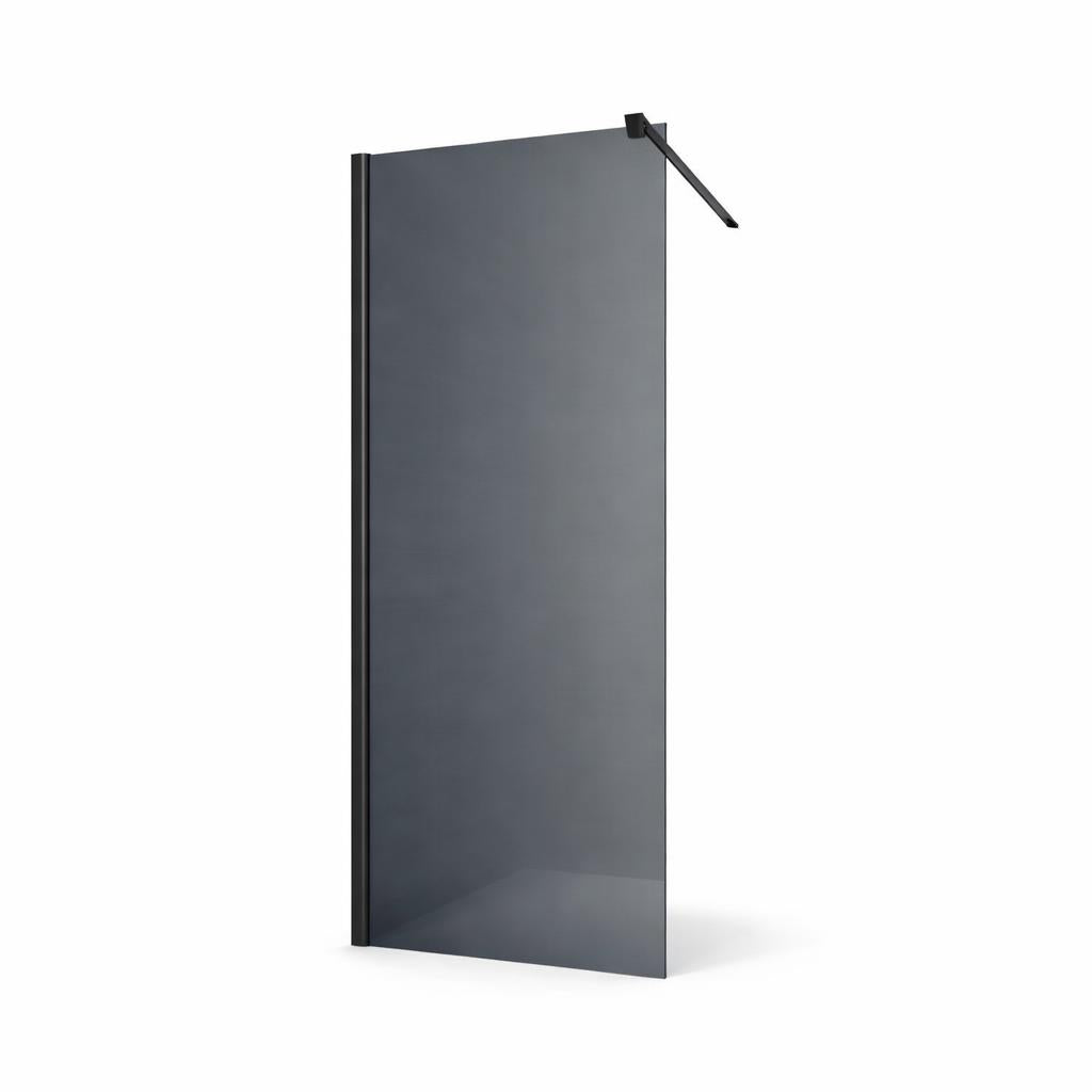 Douchewand Inloopdouche rook glas 160 x 200
