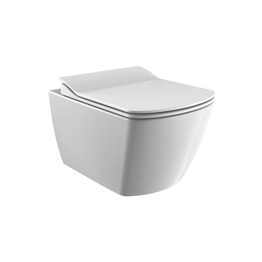 CREAVIT ELEGANT HANGTOILET - RANDLOOS - ZONDER ZITTING - GLANZEND WIT
