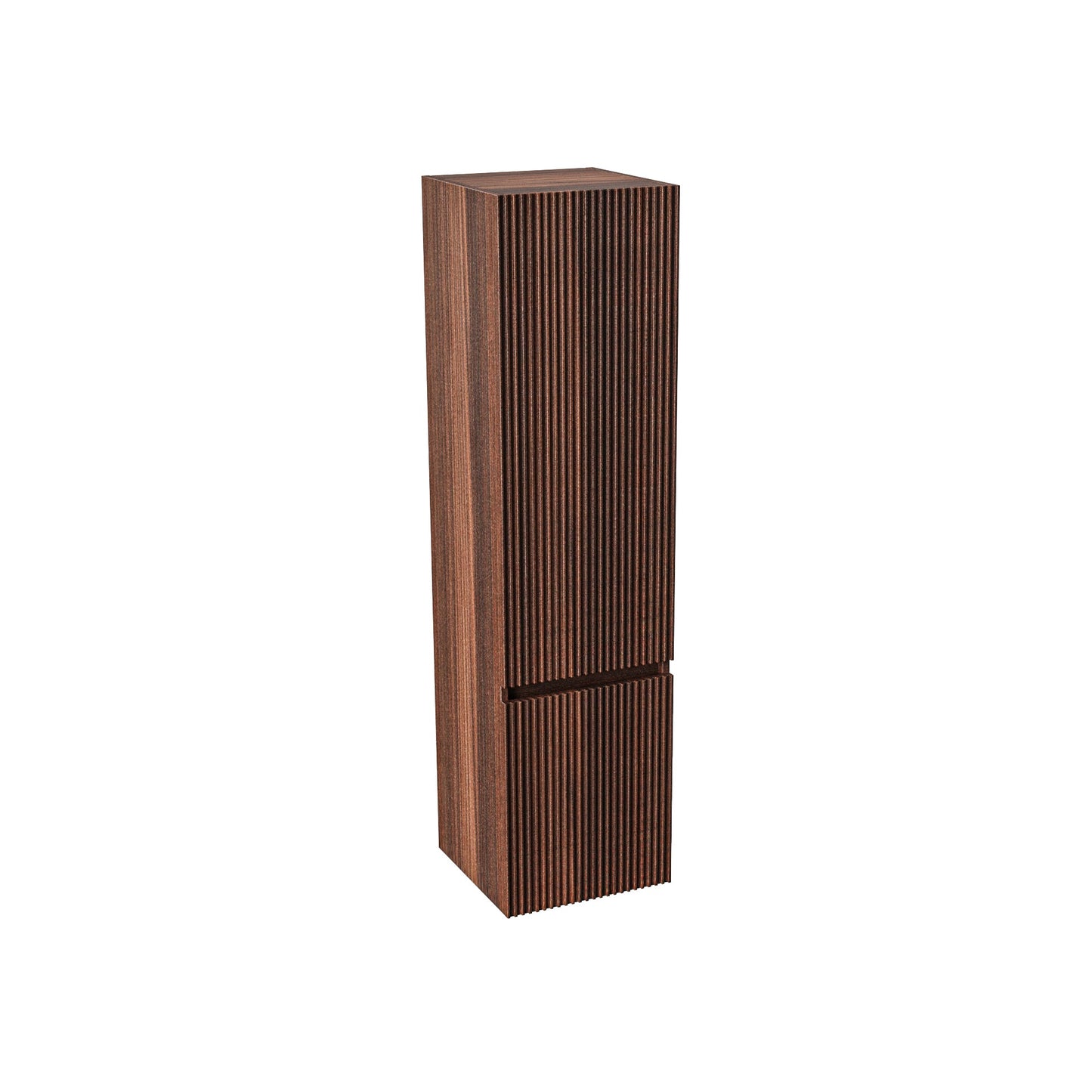 ALONI ELA KOLOMKAST - 2 DEUREN - GREEPLOOS - SOFT CLOSE - OMKEERBAAR - 35X135X35 CM - WENGE