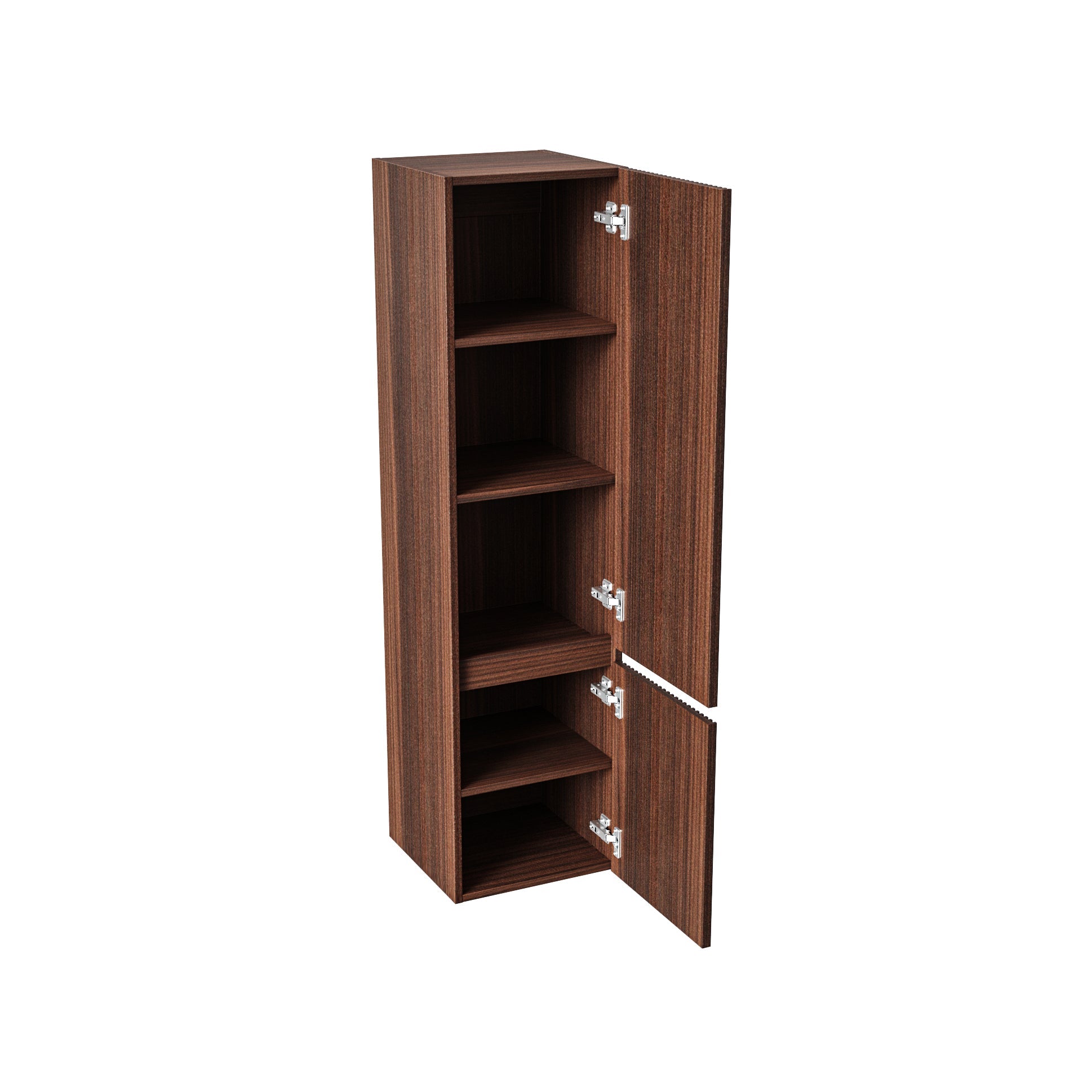 ALONI ELA KOLOMKAST - 2 DEUREN - GREEPLOOS - SOFT CLOSE - OMKEERBAAR - 35X135X35 CM - WENGE