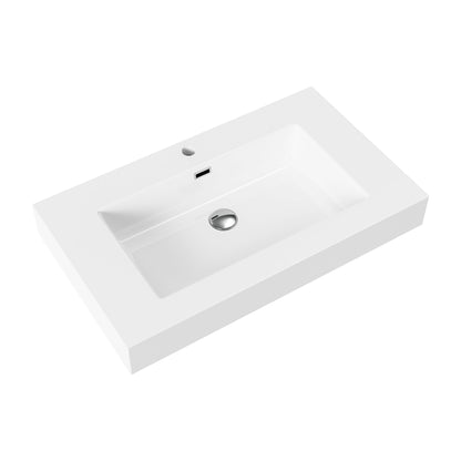 Glanzend wit / 80X10X46 cm