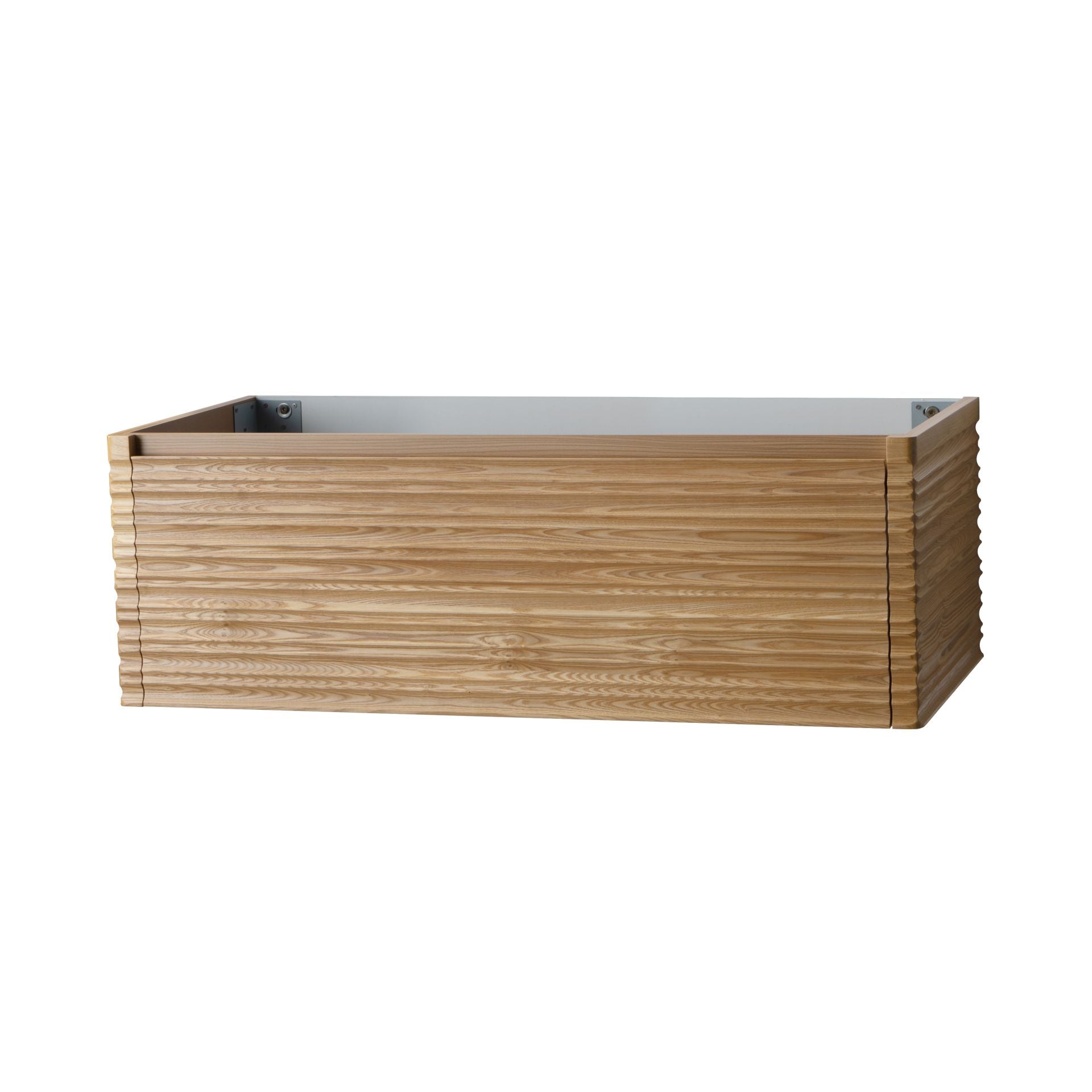 Kamellia Wastafelondenkast 1 Lade Soft Close  (119x40x52cm) - Licht Walnoten - Luxurysanitair