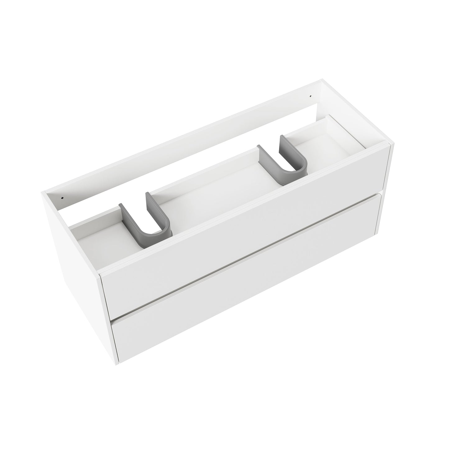 ALONI HAYAT WASTAFELONDERKAST - 2 LADES - SOFTCLOSE - GREEPLOOS - 119,5X50X45 CM - GLANZEND WIT