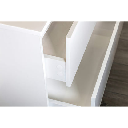 ALONI HAYAT WASTAFELONDERKAST - 2 LADES - SOFTCLOSE - GREEPLOOS - 59,5X50X45 CM - GLANZEND WIT