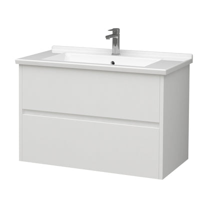 ALONI HAYAT WASTAFELONDERKAST - 2 LADES - SOFTCLOSE - GREEPLOOS - 79,5X50X45 CM - GLANZEND WIT