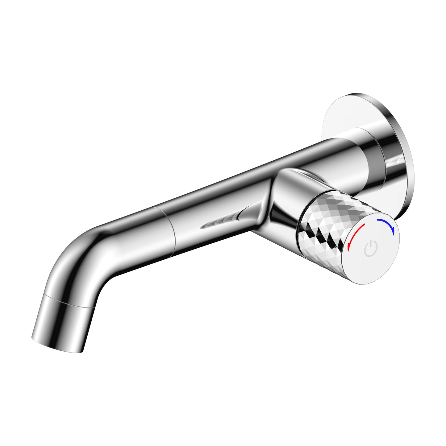 ALONI FLOW WASTAFELMENGKRAAN - DRUKKNOP - INBOUW - CHROOM