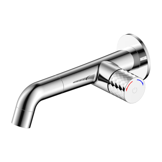 ALONI FLOW WASTAFELMENGKRAAN - DRUKKNOP - INBOUW - CHROOM