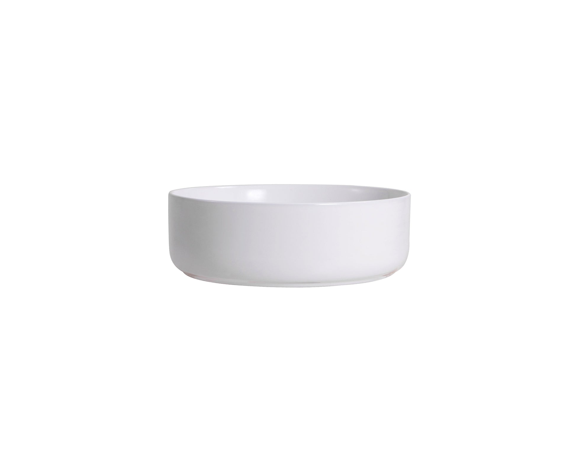 ALONI FIRA WASKOM - OPBOUW - ZONDER OVERLOOP - ZONDER KRAANGAT - MET CLICK WASTE - KERAMIEK - 36X12,5X36 CM - GLANZEND WIT