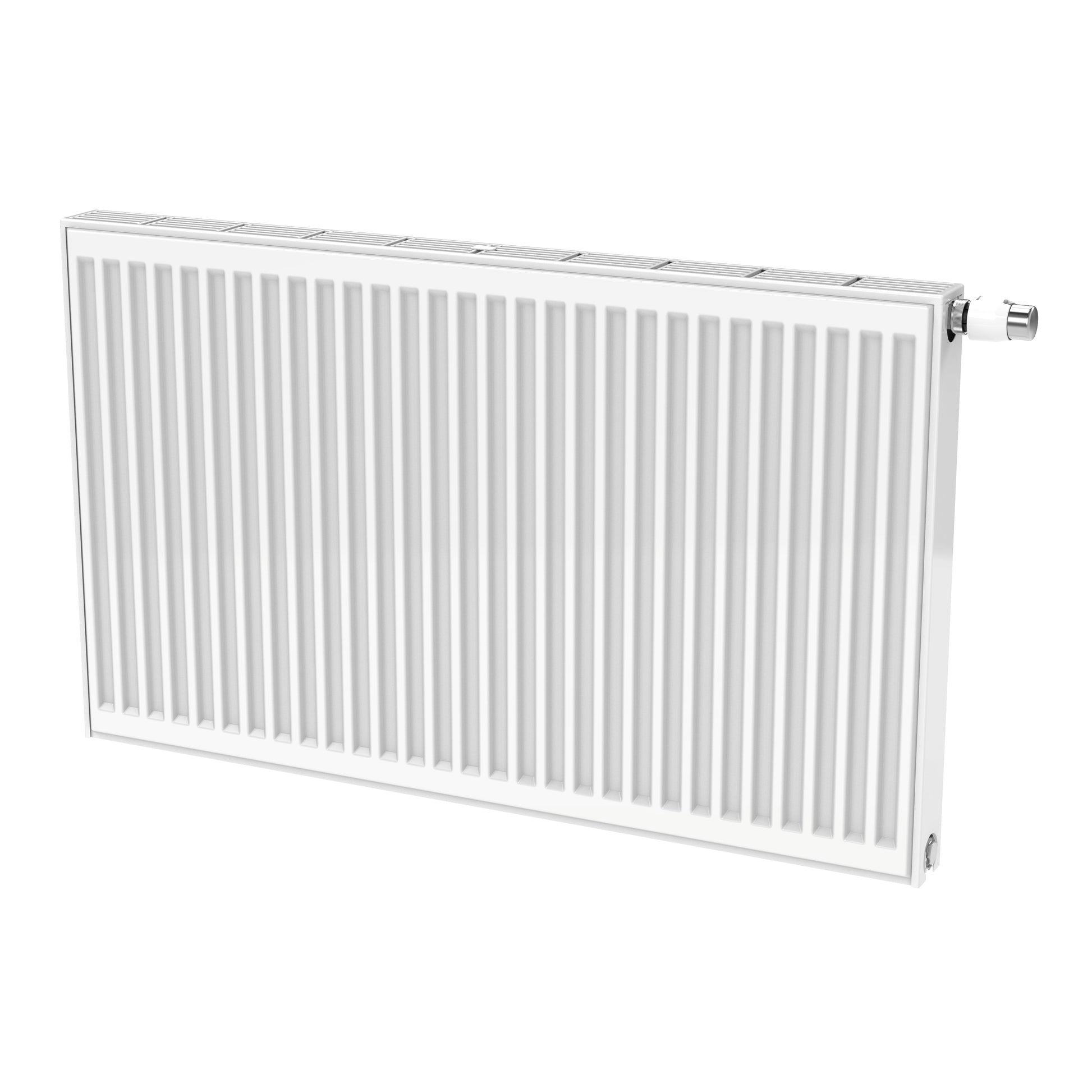 STELRAD NOVELLO PANEELRADIATOR - T33 - 8 AANSLUITINGEN - 400X1200MM - 2053W - GLANZEND WIT