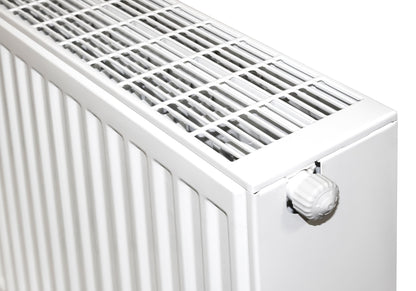 STELRAD NOVELLO PANEELRADIATOR - T33 - 8 AANSLUITINGEN - 400X1200MM - 2053W - GLANZEND WIT