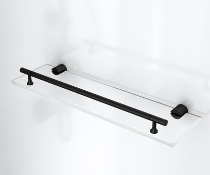 RIMO COMPLETE DOUCHECABINE MET DRAAIDEUR - OMKEERBAAR - 80X215X80 CM - MAT ZWART - HELDER GLAS