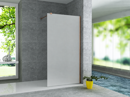 Douchewand Inloopdouche melk glas 160 x 200