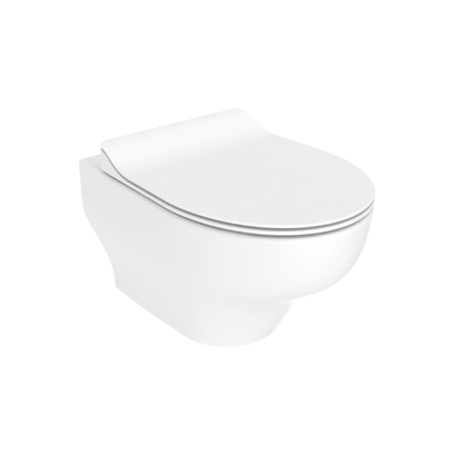 CREAVIT NESS HANGTOILET - TORNADO FLUSH - RANDLOOS - ZONDER ZITTING - GLANZEND WIT