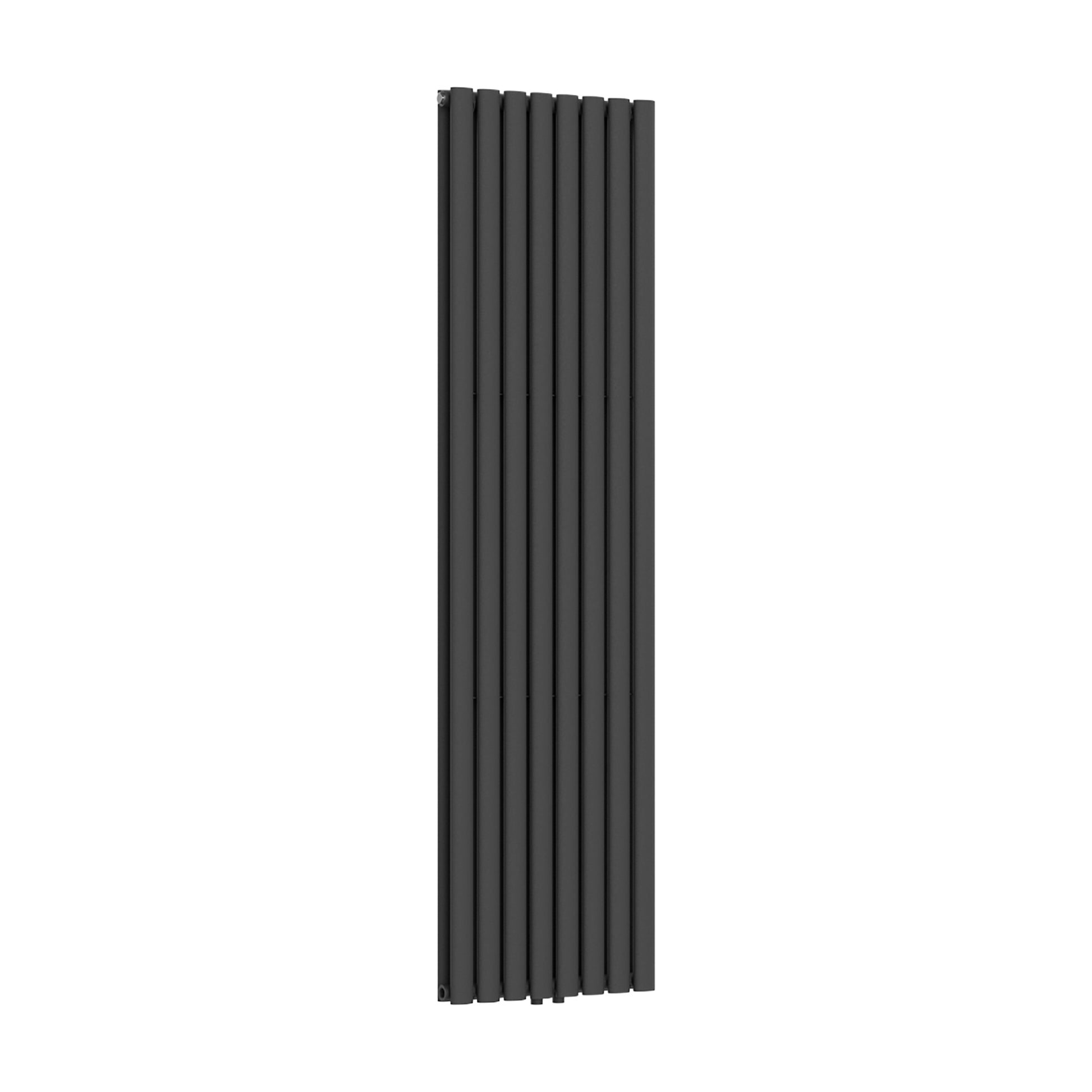 VERTI OVAAL RADIATOR - 1800X480 - DUBBEL - 2X8 ELEMENTEN - 1640W - MAT ZWART