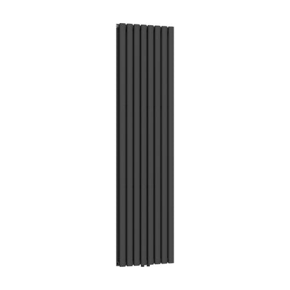 VERTI OVAAL RADIATOR - 1800X480 - DUBBEL - 2X8 ELEMENTEN - 1640W - MAT ZWART