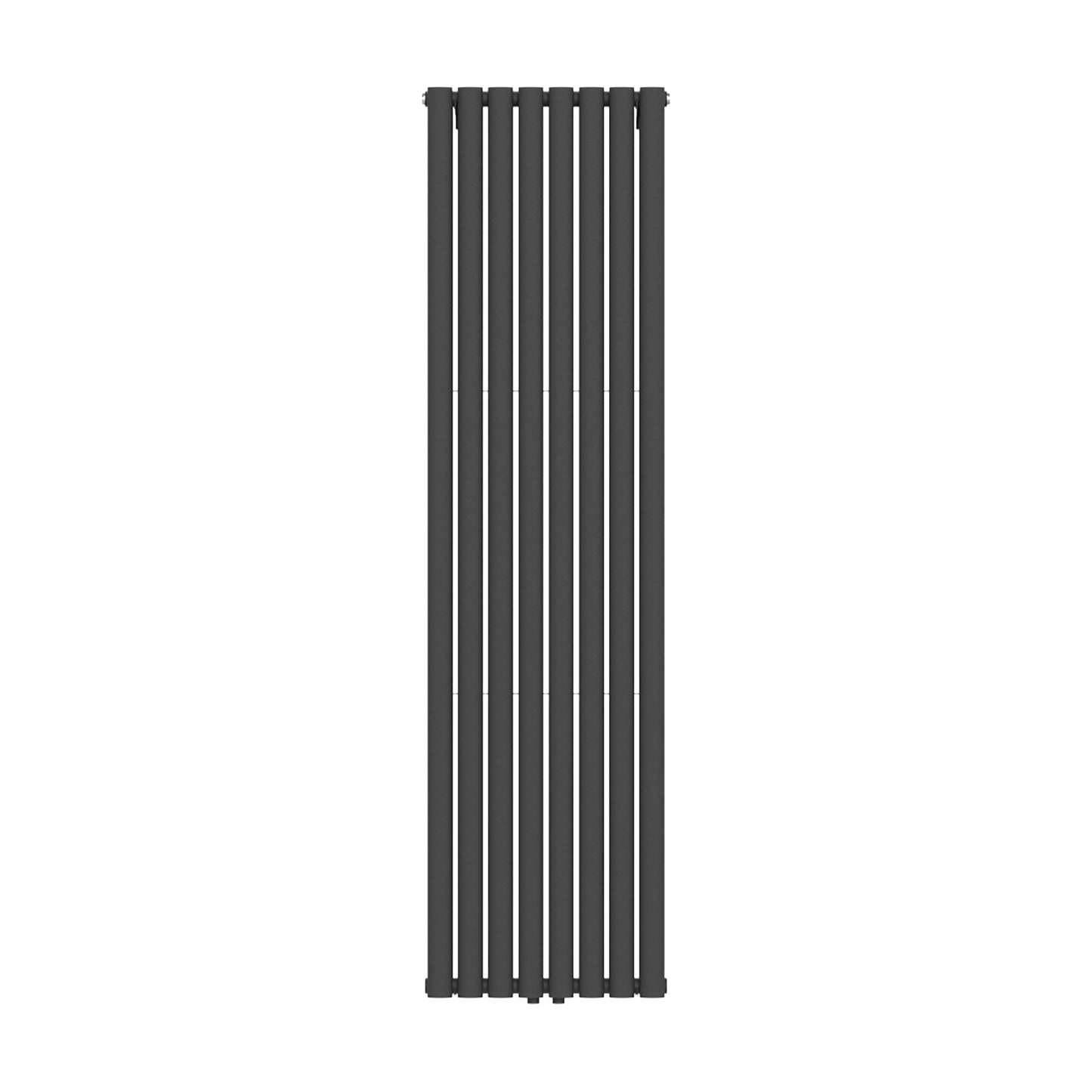 VERTI OVAAL RADIATOR - 1800X480 - DUBBEL - 2X8 ELEMENTEN - 1640W - MAT ZWART