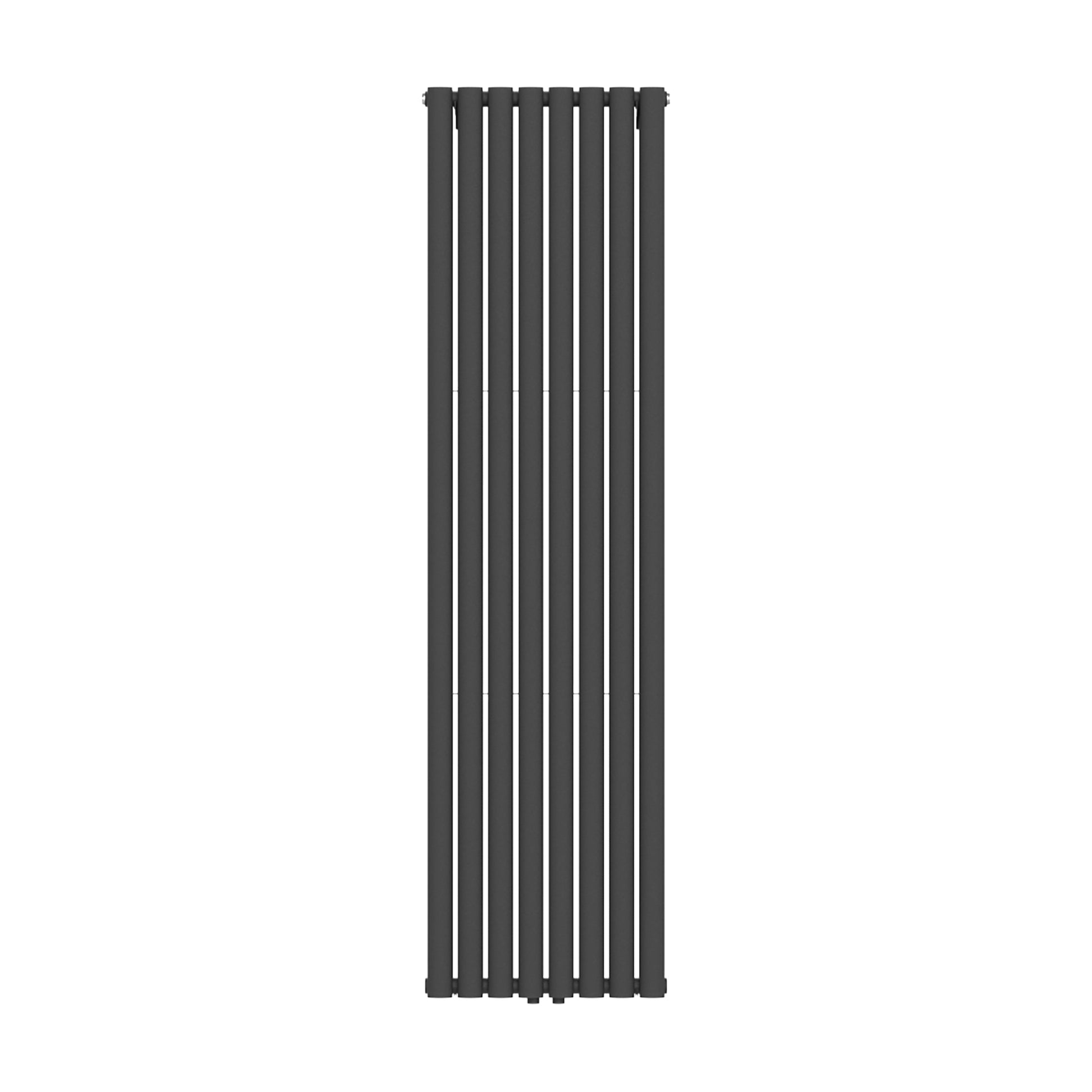 VERTI OVAAL RADIATOR - 1800X480 - DUBBEL - 2X8 ELEMENTEN - 1640W - MAT ZWART