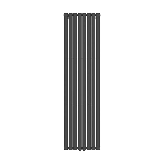 VERTI OVAAL RADIATOR - 1800X480 - DUBBEL - 2X8 ELEMENTEN - 1640W - MAT ZWART