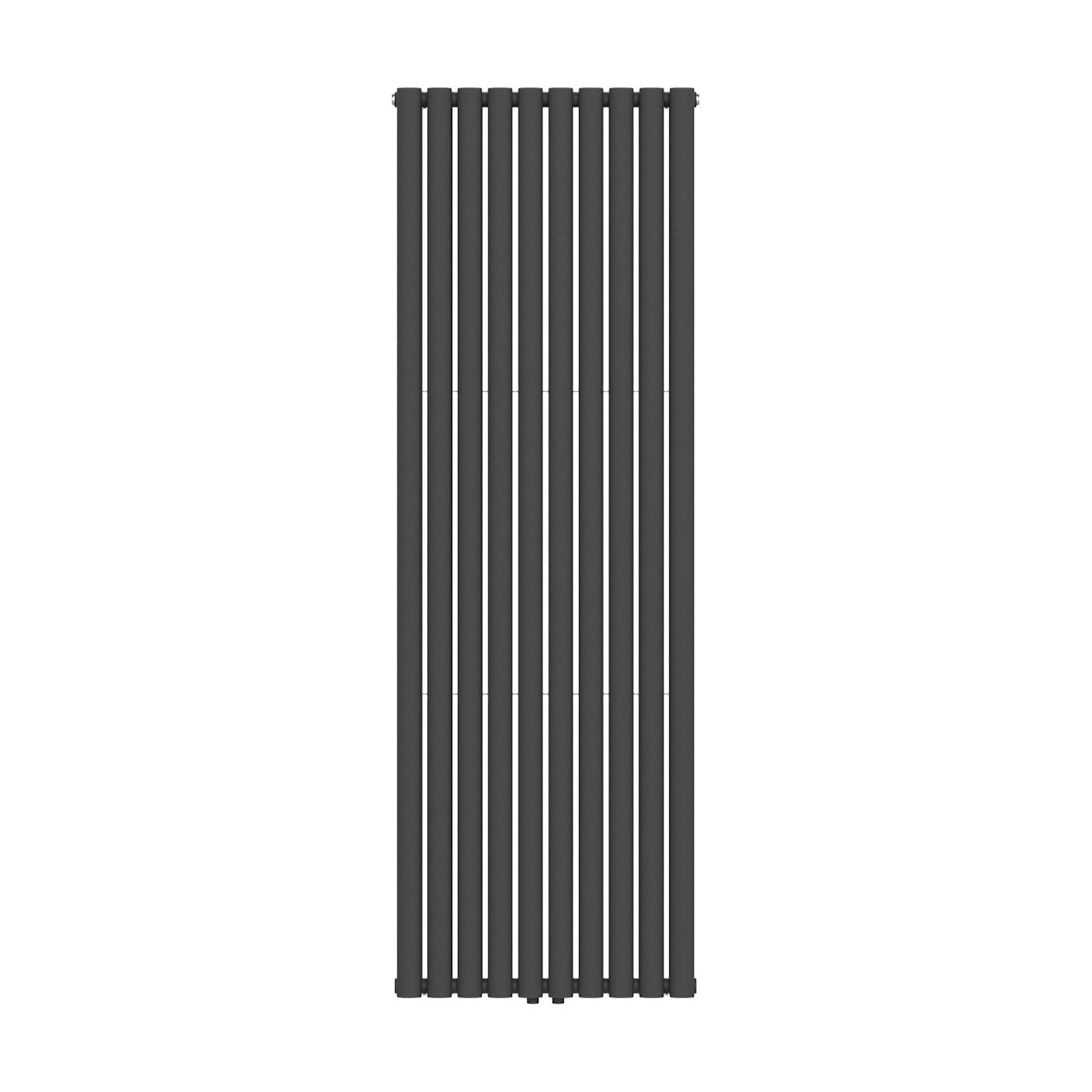 VERTI OVAAL RADIATOR - 1800X600 - DUBBEL - 2X10 ELEMENTEN - 2050W - MAT ZWART
