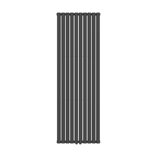 VERTI OVAAL RADIATOR - 1800X600 - DUBBEL - 2X10 ELEMENTEN - 2050W - MAT ZWART