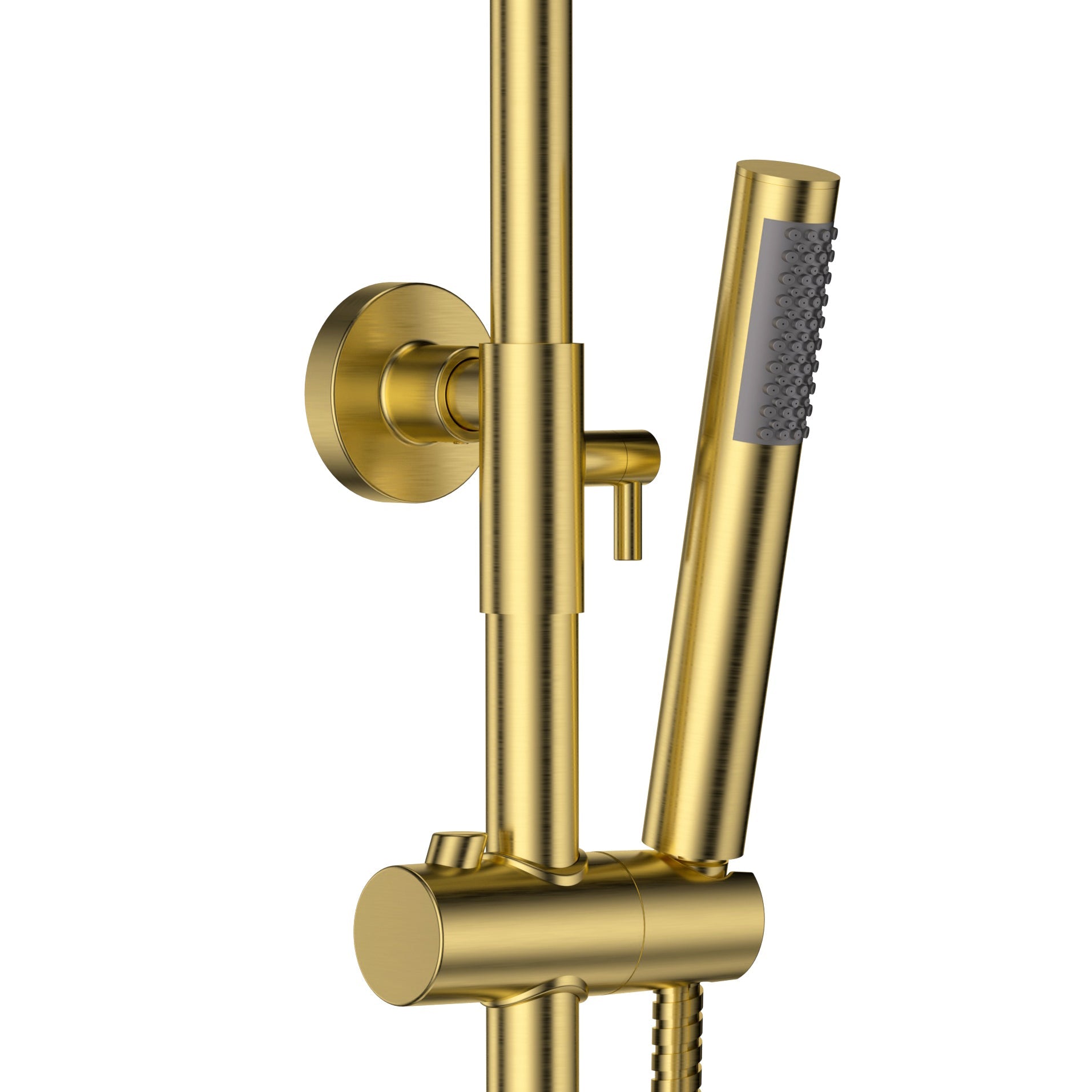 ALONI OPTIMA RONDO REGENDOUCHESET - THERMOSTATISCH - OPBOUW - GEBORSTELD GOUD