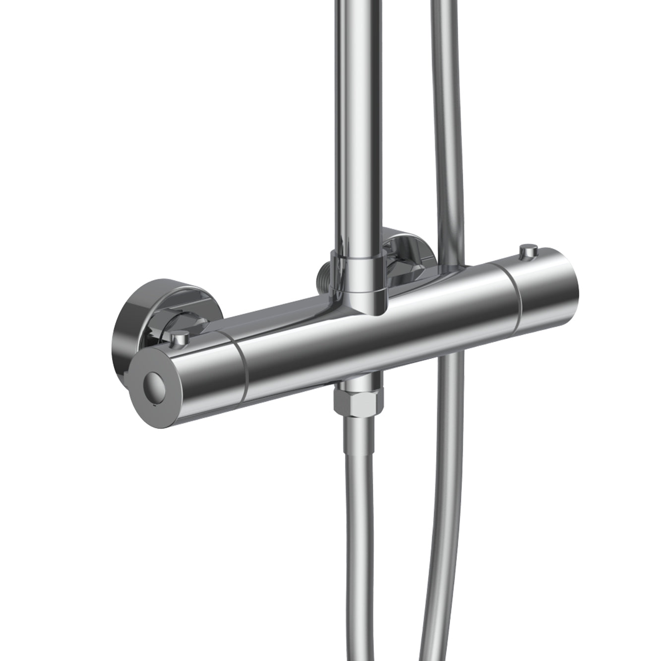 ALONI OPTIMA RONDO REGENDOUCHESET - THERMOSTATISCH - OPBOUW - COOL TOUCH - BELGAQUA - CHROOM