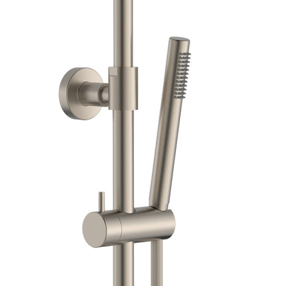 ALONI OPTIMA RONDO REGENDOUCHESET - THERMOSTATISCH - OPBOUW - COOL TOUCH - BELGAQUA - GEBORSTELD RVS