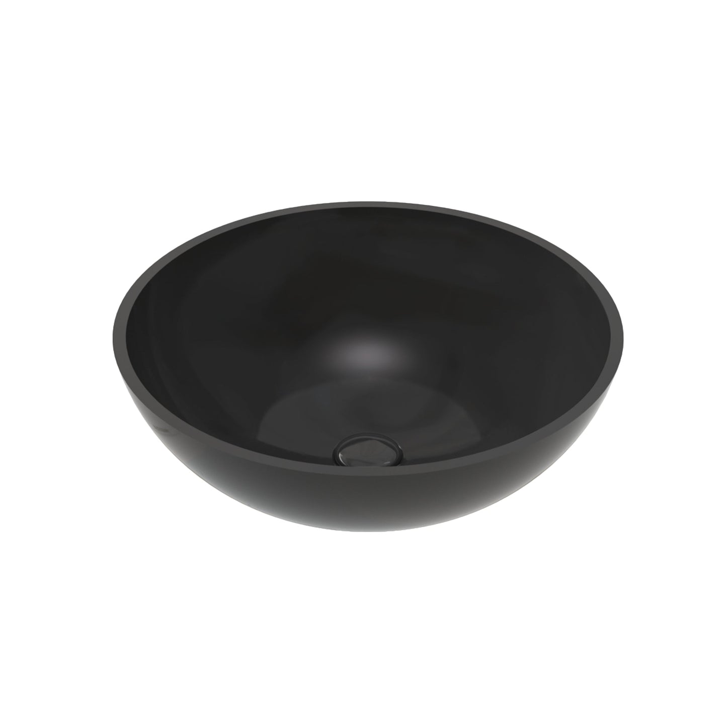 ALONI PER SOLID SURFACE OPBOUW WASKOM (42X14CM) - ZWART