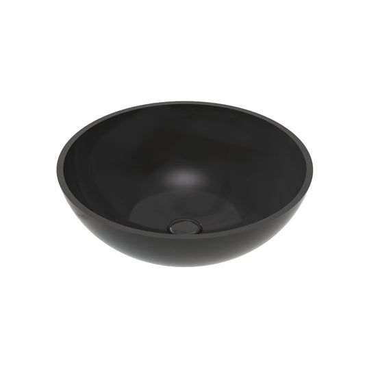 ALONI PER SOLID SURFACE OPBOUW WASKOM (42X14CM) - ZWART