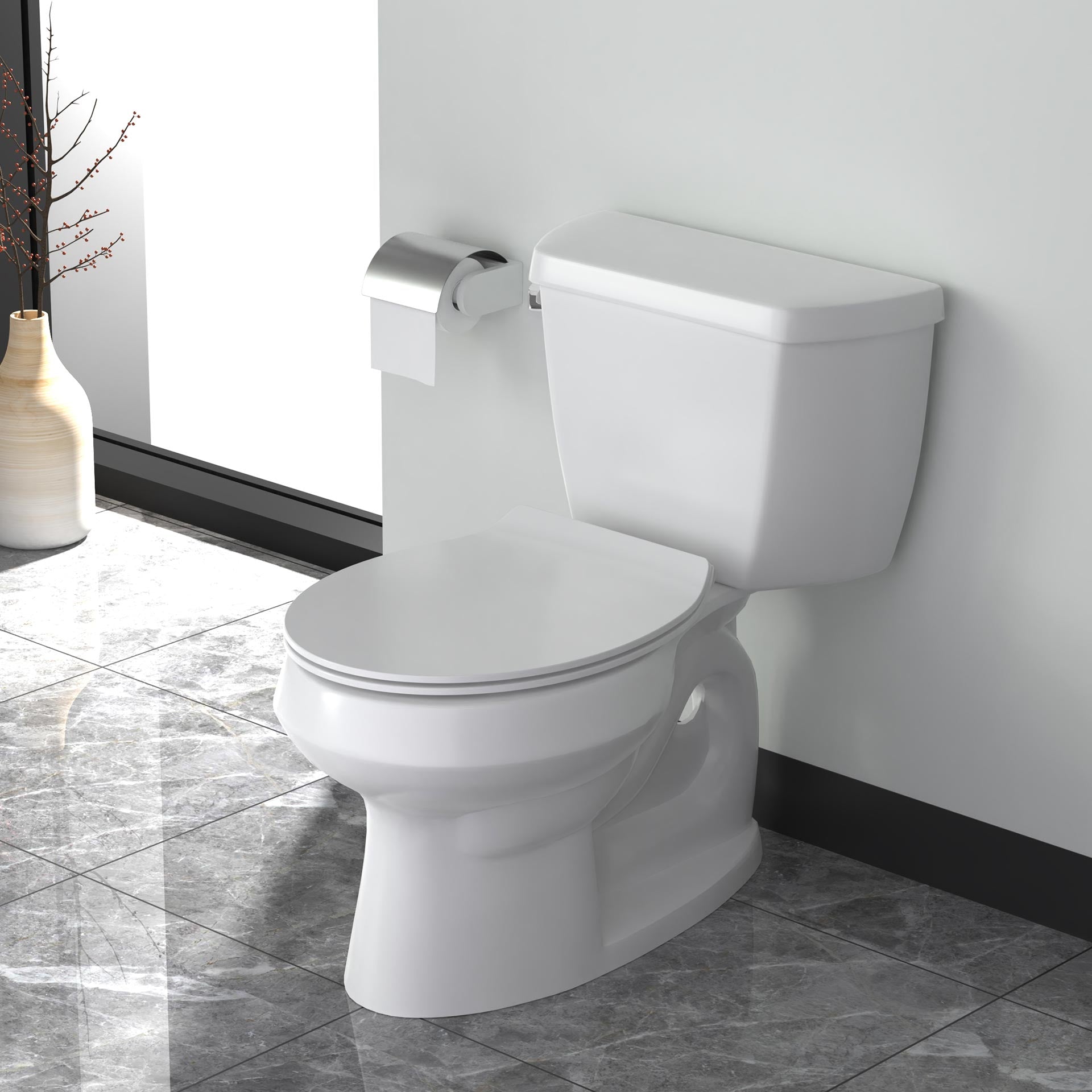 ALONI PREMIUM WC-ZITTING - SLIM DESIGN - SOFT CLOSE - QUICK RELEASE - TOPFIX - DUROPLAST - RVS SCHARNIEREN - GLANZEND WIT