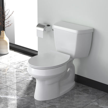ALONI PREMIUM WC-ZITTING - SLIM DESIGN - SOFT CLOSE - QUICK RELEASE - TOPFIX - DUROPLAST - RVS SCHARNIEREN - GLANZEND WIT